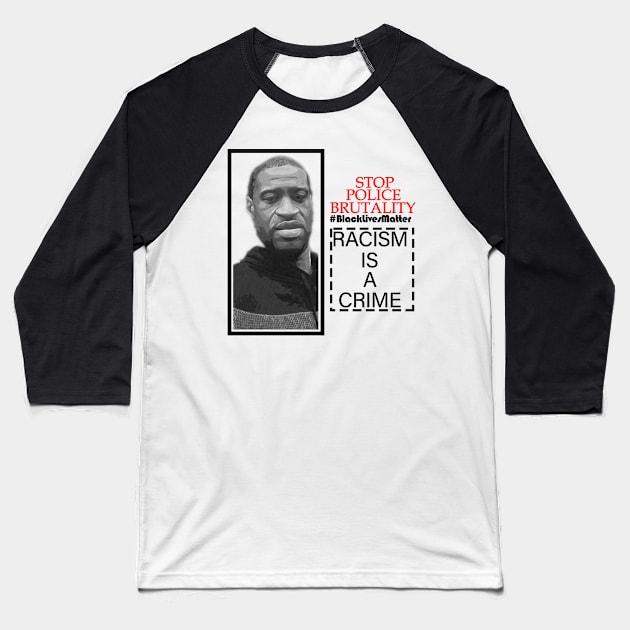 STOP POLICE BRUTALITY II Baseball T-Shirt by FunnyBearCl